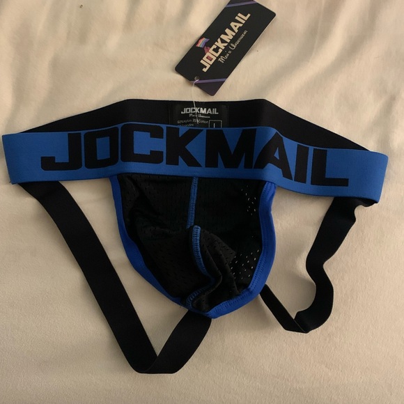 Jockmail Other - Jockmail men’s jockstrap - black blue size large